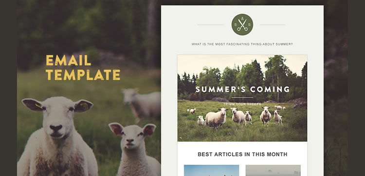 Green Village HTML Template responsive email free predesigned