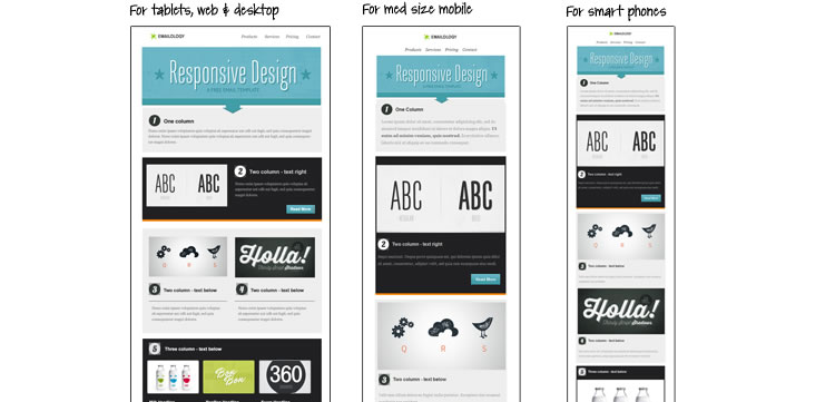 responsive columns in an email