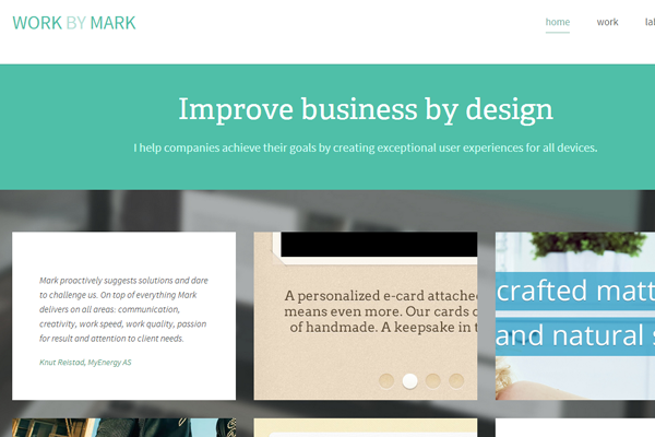 hendriks portfolio website layout webdesign