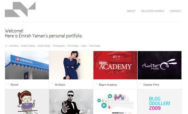 emrah yaman personal portfolio responsive