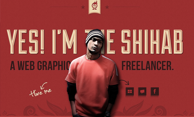 freelance web graphics designer shihab india