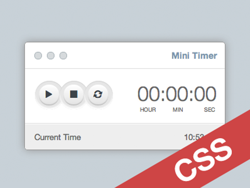 Mini Timer CSS