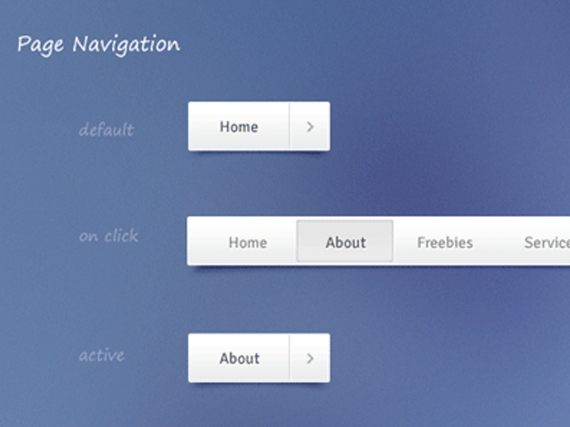 Freebie – Navigation (Free PSD and CSS)