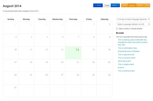 Bootstrap Calendar