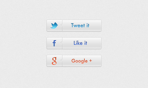 Free Facebook Like Buttons PSD