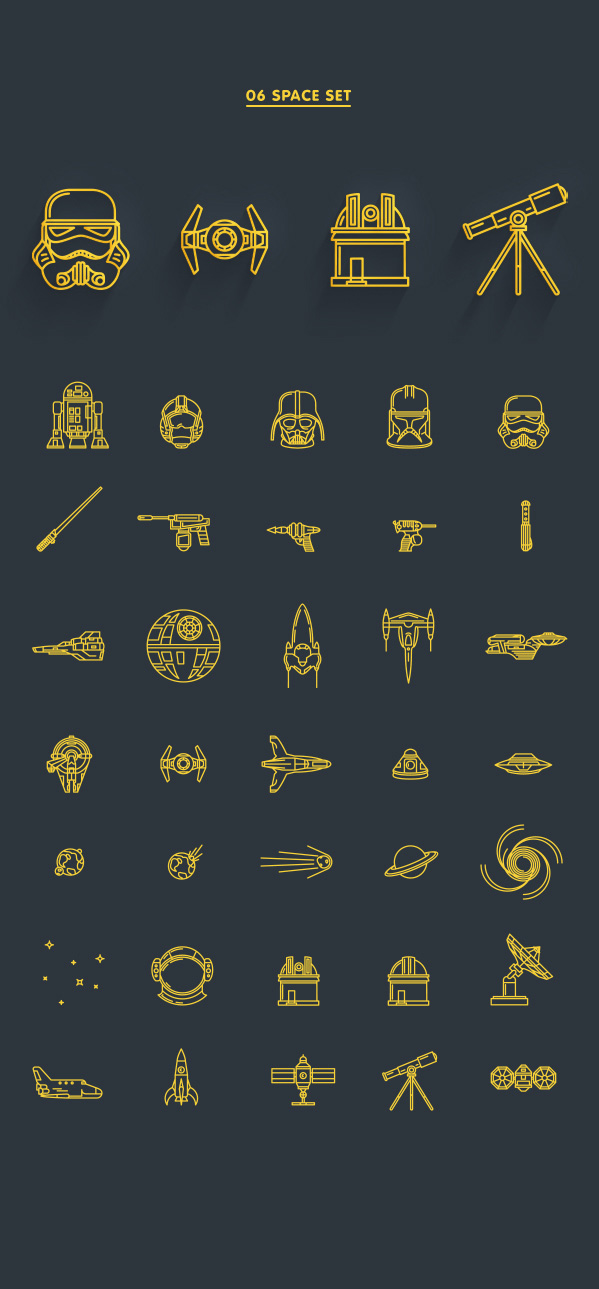 Free Download : 8 Line Icon Sets - iDevie