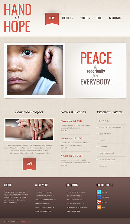 Empathy Charity WordPress Theme