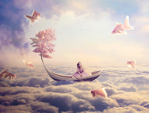 How to Create a Surreal Fish Scene with Pastel Colors in Photoshop
