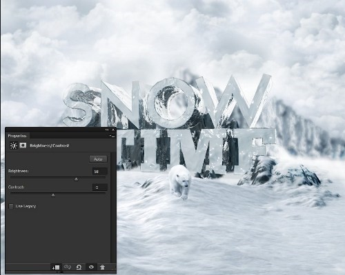 snowy 3d text tutorial psdvault 35 Create 3D Snow Text Effect Using Cinema4D and Photoshop