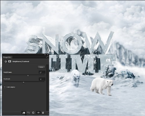 snowy 3d text tutorial psdvault 40 Create 3D Snow Text Effect Using Cinema4D and Photoshop