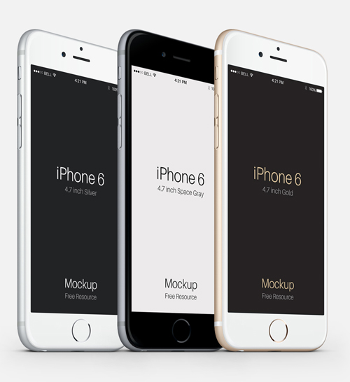 Download 50 Free iPhone 6 and iPhone 6 Plus Mockups (PSD, AI & Sketch) - iDevie