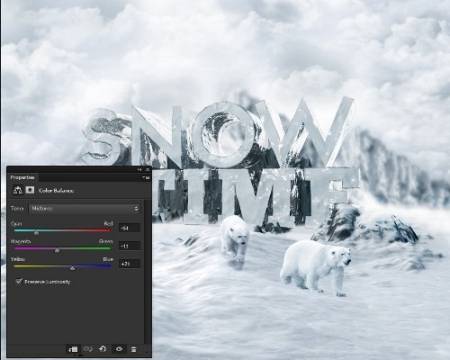 snowy 3d text tutorial psdvault 41 Create 3D Snow Text Effect Using Cinema4D and Photoshop