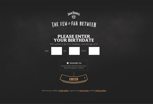 Jack Daniels Bars with Crescent Entry CTA Button