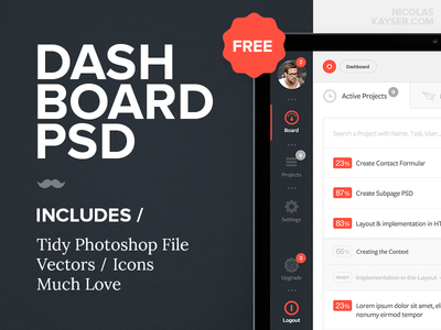 Dashborad PSD Freebie