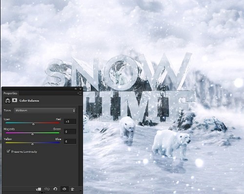 snowy 3d text tutorial psdvault 50 Create 3D Snow Text Effect Using Cinema4D and Photoshop
