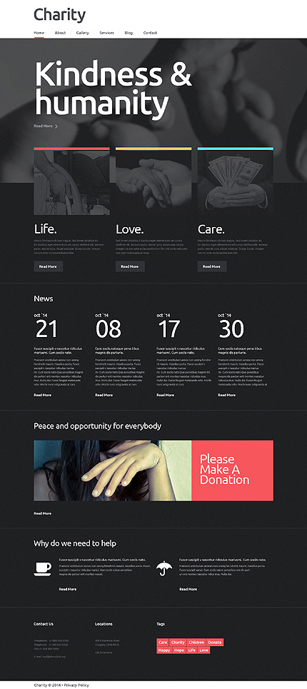 Charity Responsive WordPress Theme