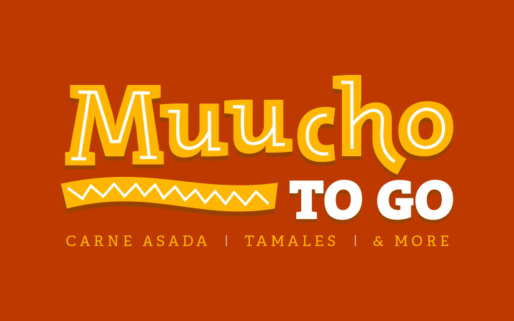 muucho mexican restaurant logo branding