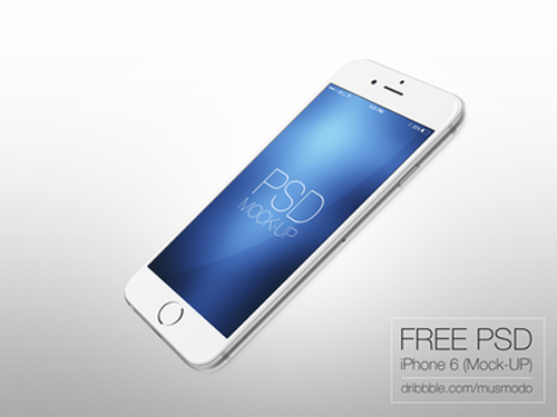 Free iPhone 6 and iPhone 6 Plus Mockup Templates (PSD, AI & Sketch) - Free Download - 17