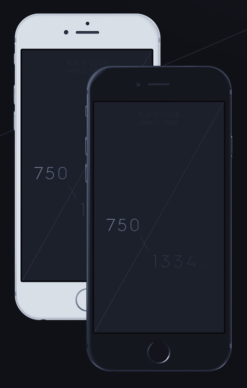 Free iPhone 6 and iPhone 6 Plus Mockup Templates (PSD, AI & Sketch) - Free Download - 36