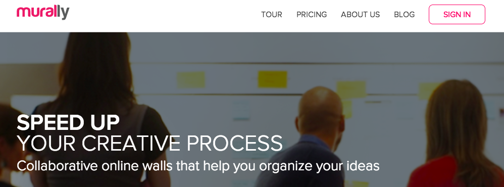 Murally is a software that allows you to organize ideas and inspirations on online walls