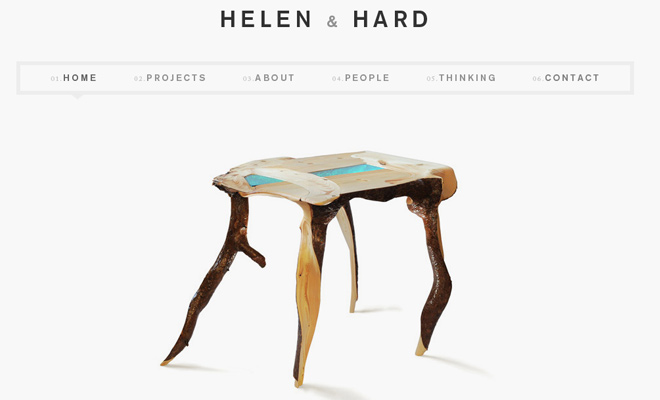 helen and hard white portfolio design inspiration