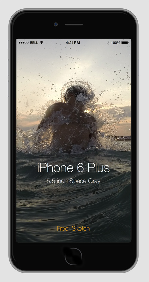 Free iPhone 6 and iPhone 6 Plus Mockup Templates (PSD, AI & Sketch) - Free Download - 23