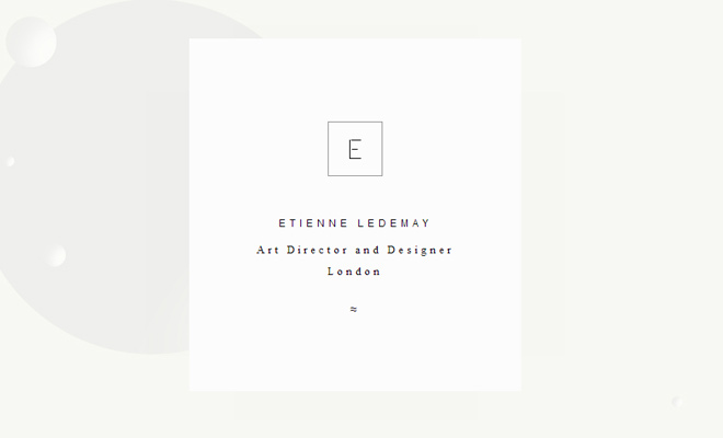 etienne ledemay art director portfolio website