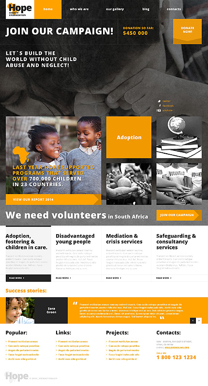 Charity Responsive WordPress Theme