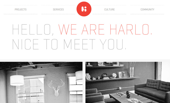 harlo creative white clean portfolio web design