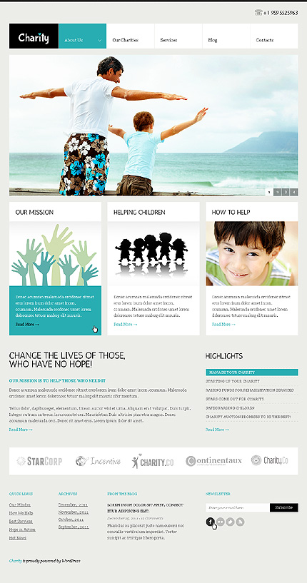 Child Charity WordPress Theme