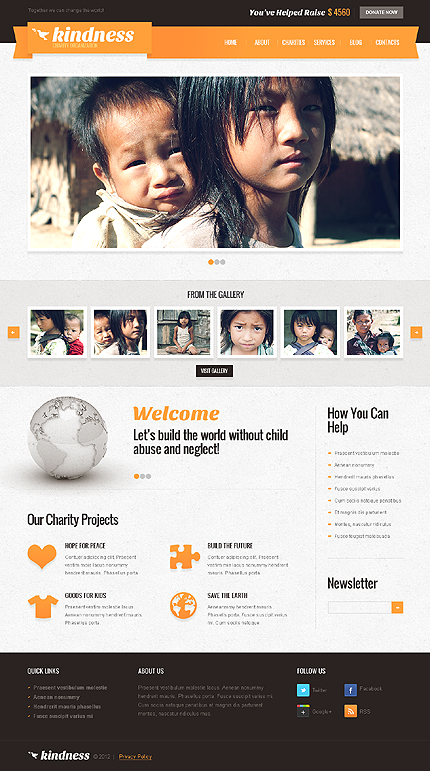 Child Charity WordPress Theme