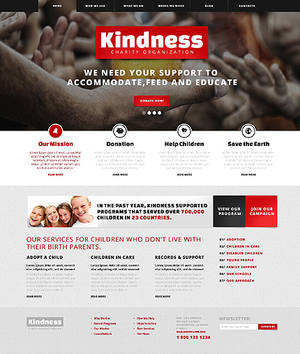 Kind Children Charity WordPress Theme