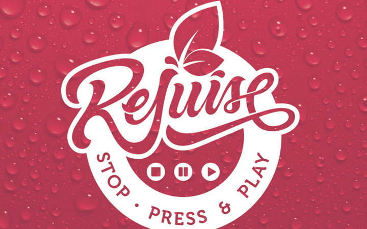 rejuice pressed juice logo design branding