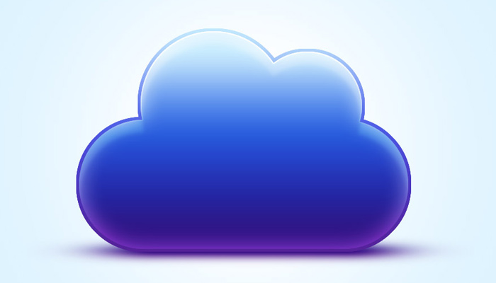 vibrant blue cloud icon photoshop tutorial