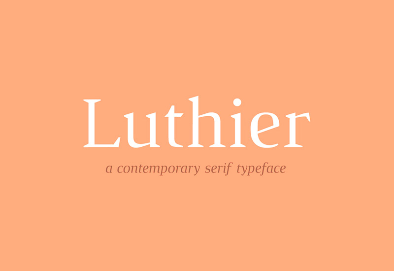 Luthier free font