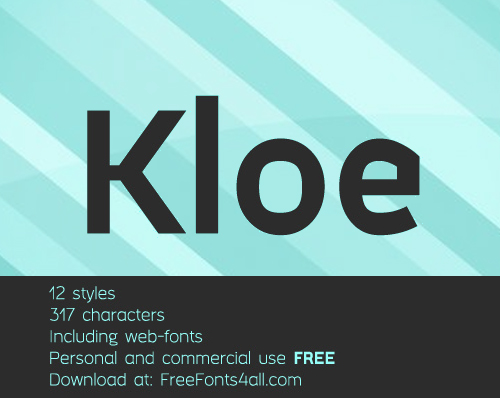 Kloe free font