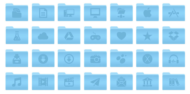 Freebie: 46 OSX Yosemite Folders Icons