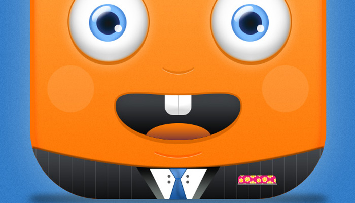 playful business monster app icon