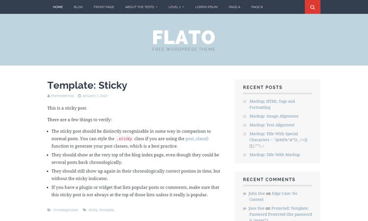 Flato (Blogging theme)