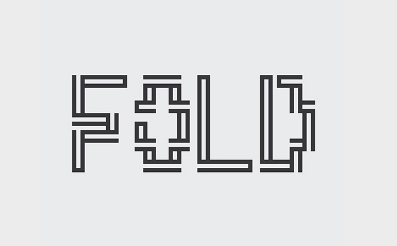 Fold free font