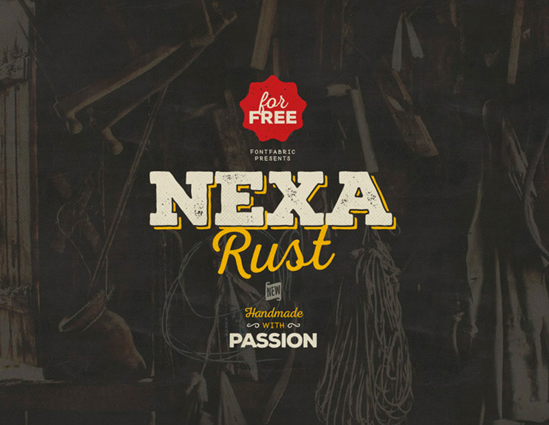 Nexa rust free font