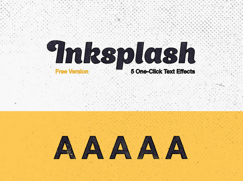 Inksplash text effects