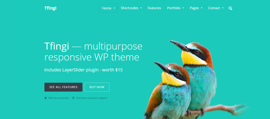 Tfingi Responsive Multipurpose WordPress Theme