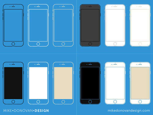 iPhone 6 Wireframe Collection