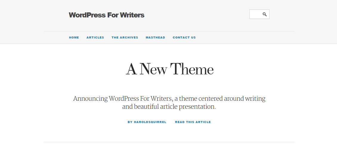 WordPress For Writers