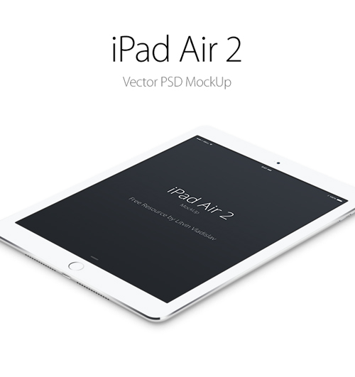 iPad Air 2 Free PSD Mockup