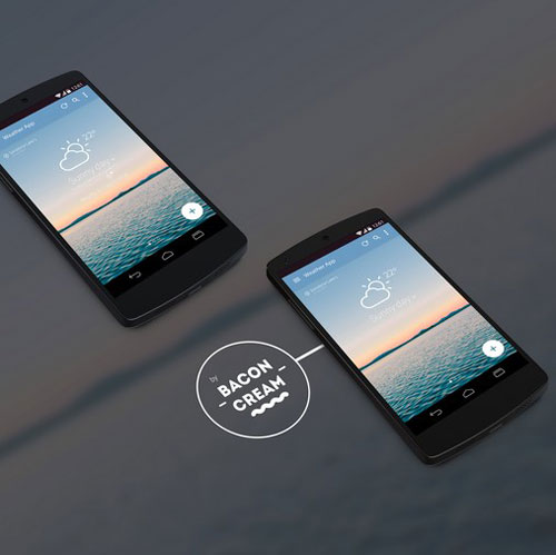 Android L Weather App Concept