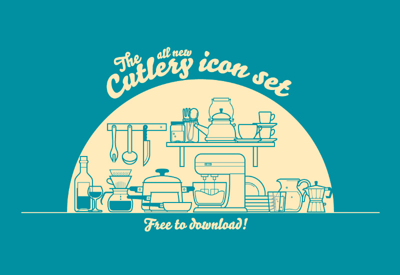 Free cutlery icon set