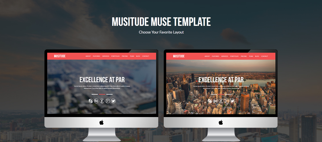 10 Professional Muse Website Templates IDevie