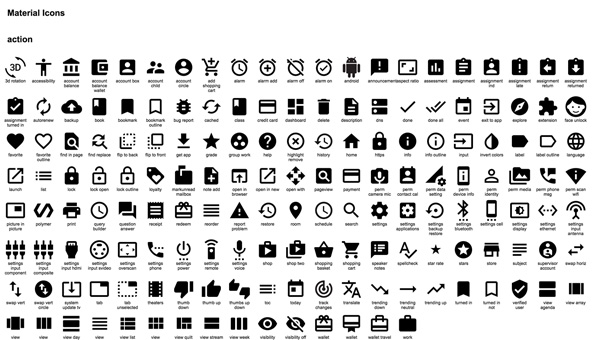 1.Material Design Icons